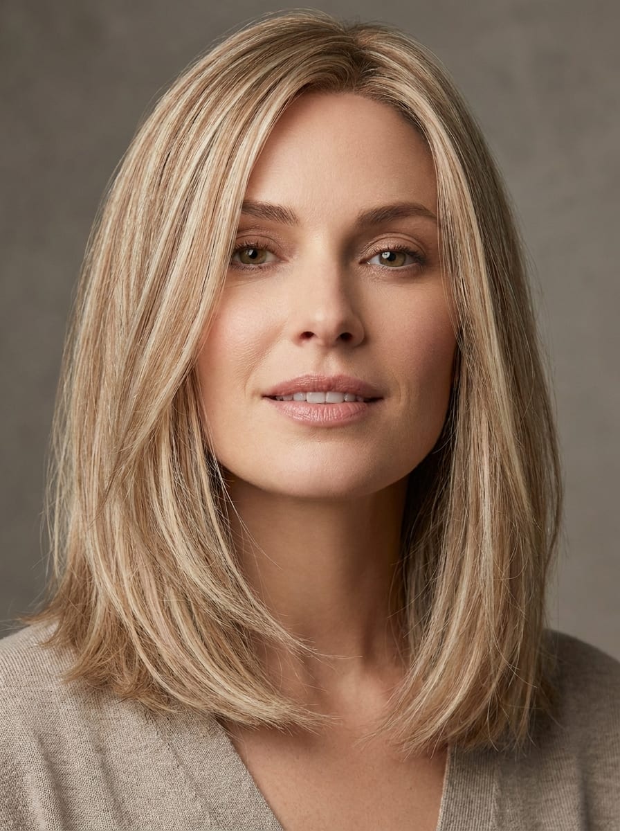 Blond mit Face-Framing Highlights - Blonde Haarfarbe